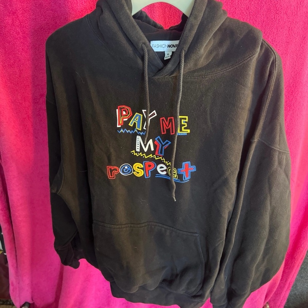 Pay Me My Respect Hoodie
Size XL 
In good condition